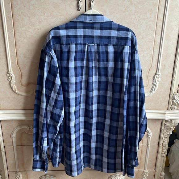 Haggar mens Long Sleeve Button-Up Shirt 🌐 - Picture 7 of 7